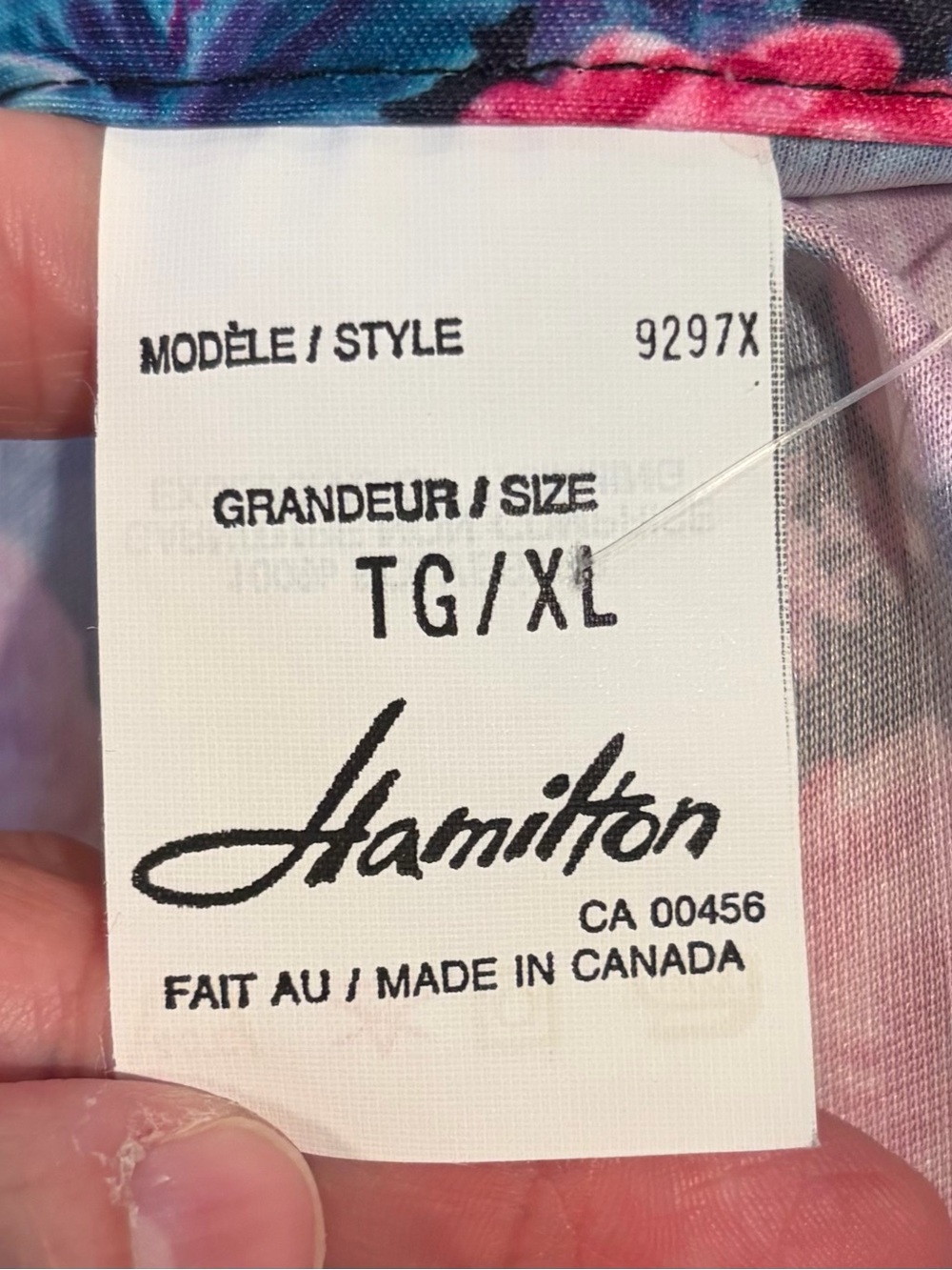 Vintage Hamilton Floral House Dress Zip Front Cottagecore Plus Size 1X XL - Picture 3 of 7